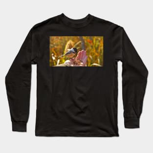 Feeding a Chickadee Long Sleeve T-Shirt